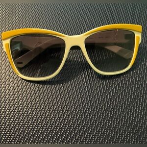 Bold Yellow & Cream Sunglasses